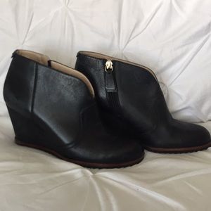 Leather booties